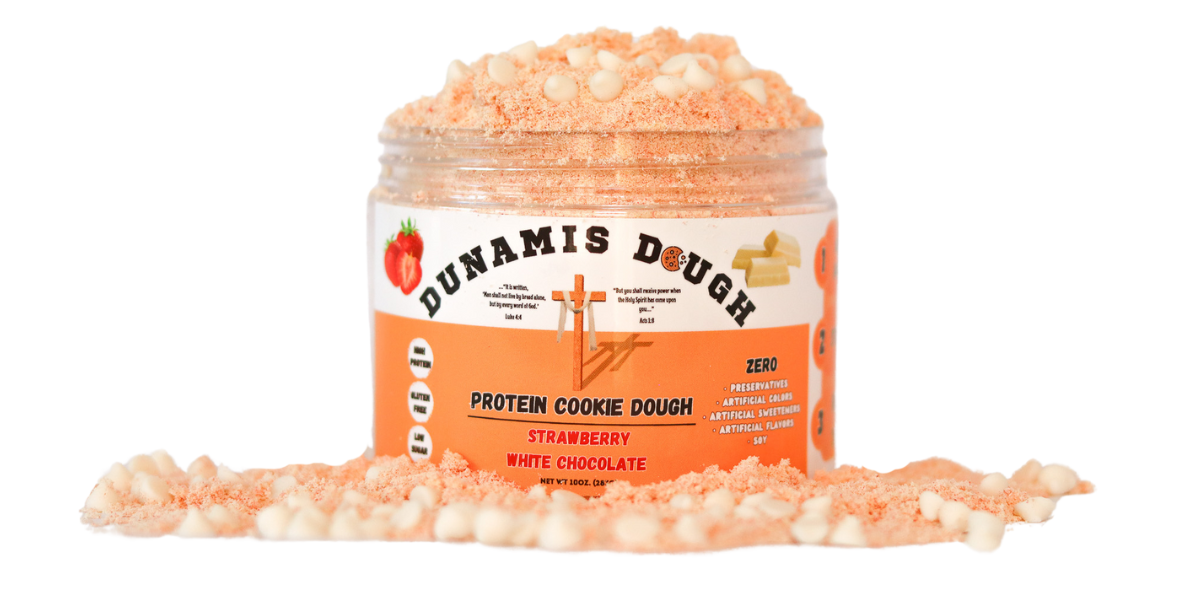 Strawberry White Chocolate Protein Cookie Dough