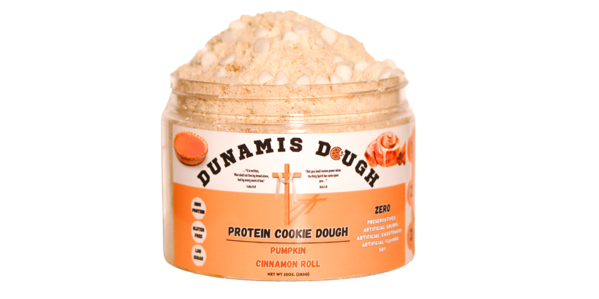 *NEW* Pumpkin Cinnamon Roll Protein Cookie Dough